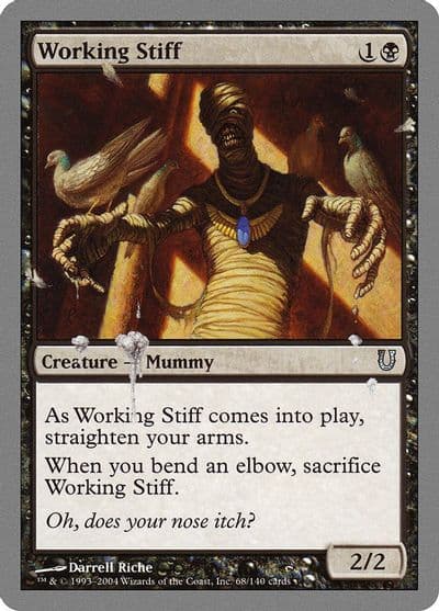 Working Stiff Unhinged Magic card