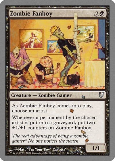 Zombie Fanboy Unhinged Magic card