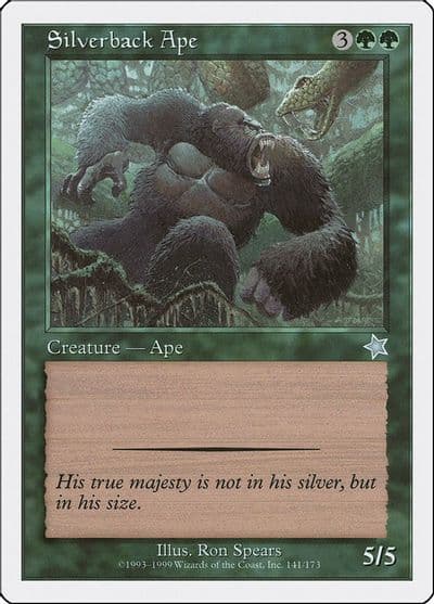 Silverback Ape Starter 1999 Magic card