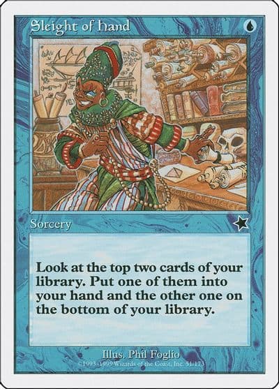 Sleight of Hand Starter 1999 Magic card