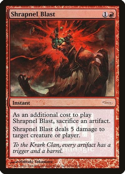 Shrapnel Blast FNM Promos Magic card