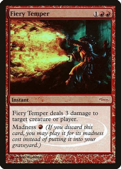 Fiery Temper WPN & Gateway Promos Magic card