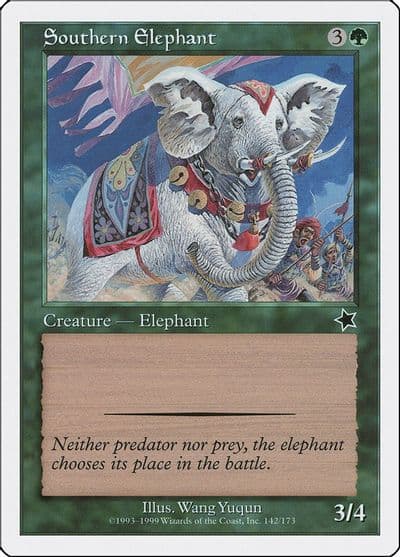 Southern Elephant Starter 1999 Magic card