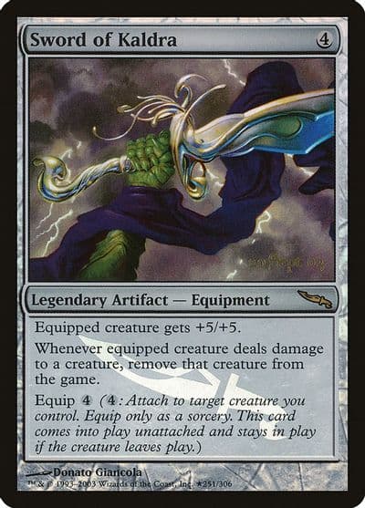 Sword of Kaldra Prerelease Cards Magic card