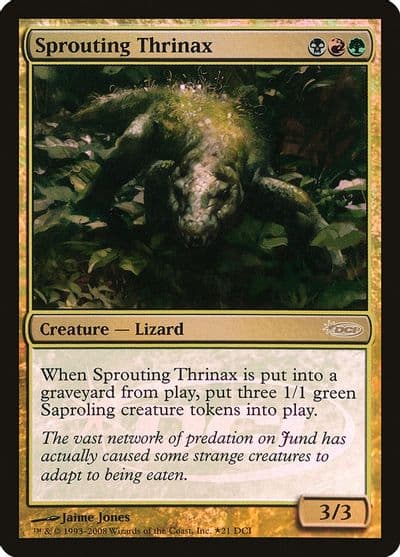 Sprouting Thrinax WPN & Gateway Promos Magic card