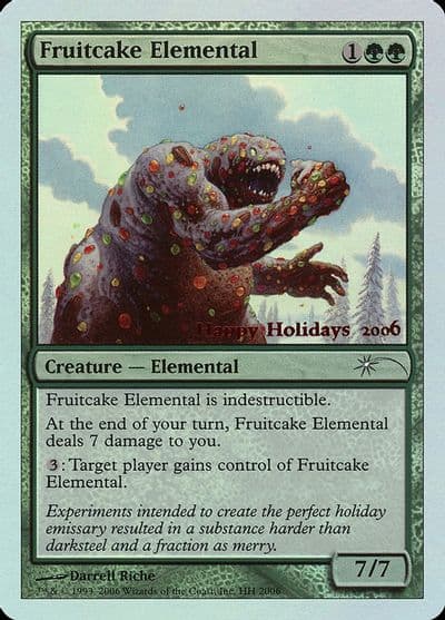 Fruitcake Elemental Special Occasion Magic card