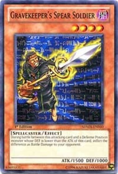 Gravekeepers Spear Soldier Structure Deck: Marik Yu-Gi-Oh! card