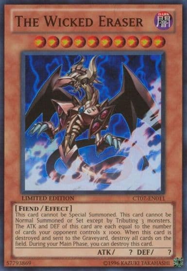 The Wicked Eraser 2010 Collectors Tins Yu-Gi-Oh! card