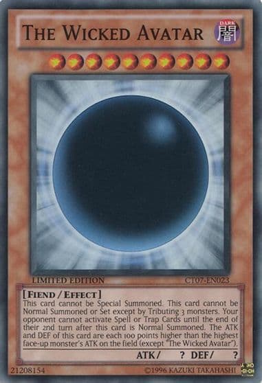 The Wicked Avatar 2010 Collectors Tins Yu-Gi-Oh! card