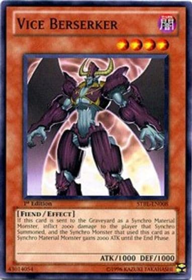 Vice Berserker Starstrike Blast Yu-Gi-Oh! card
