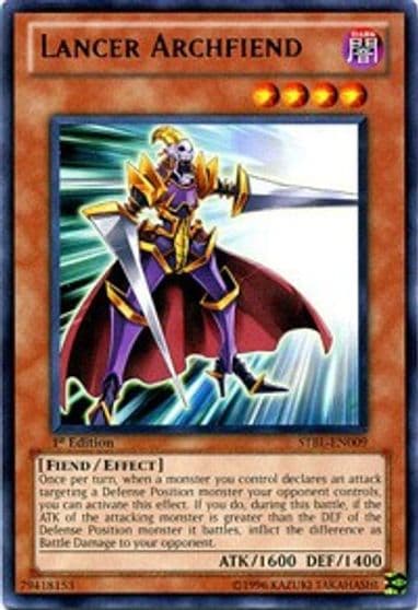 Lancer Archfiend Starstrike Blast Yu-Gi-Oh! card