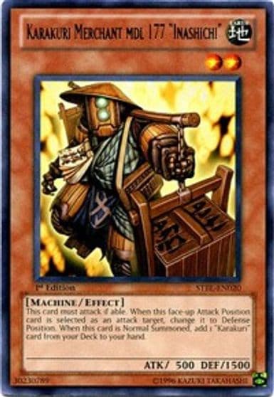 Karakuri Merchant mdl 177 Inashichi Starstrike Blast Yu-Gi-Oh! card