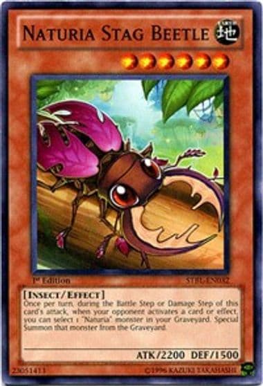 Naturia Stag Beetle Starstrike Blast Yu-Gi-Oh! card