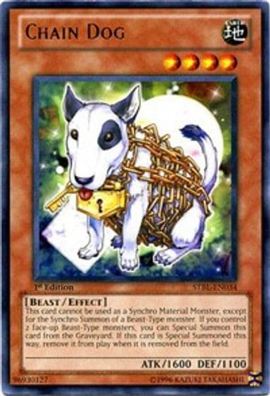 Chain Dog Starstrike Blast Yu-Gi-Oh! card
