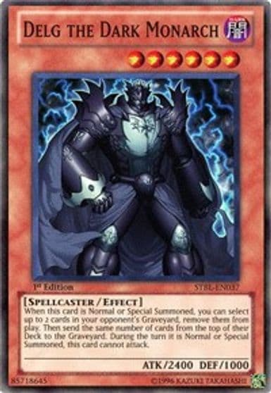 Delg the Dark Monarch Starstrike Blast Yu-Gi-Oh! card