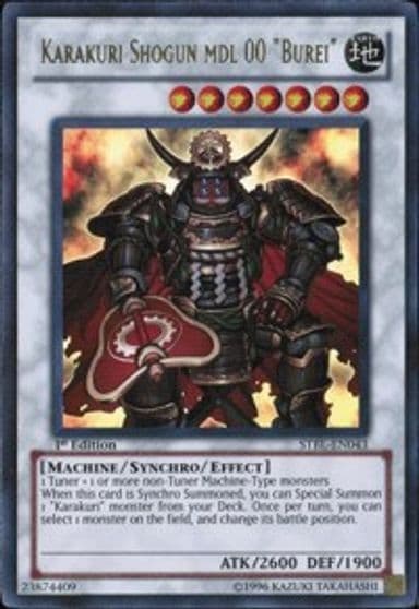 Karakuri Shogun mdl 00 Burei Starstrike Blast Yu-Gi-Oh! card