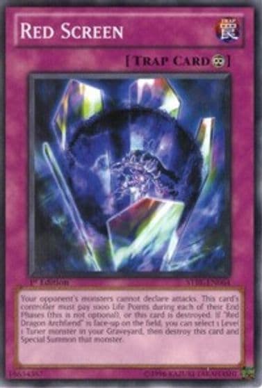 Red Screen Starstrike Blast Yu-Gi-Oh! card
