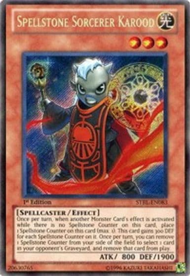 Spellstone Sorcerer Karood Starstrike Blast Yu-Gi-Oh! card