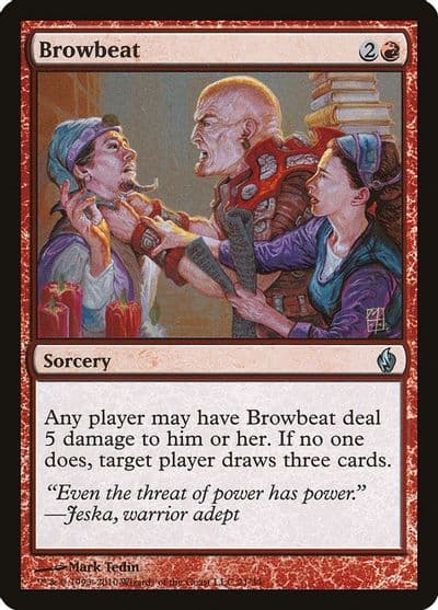 Browbeat Premium Deck Series: Fire and Lightning Magic card