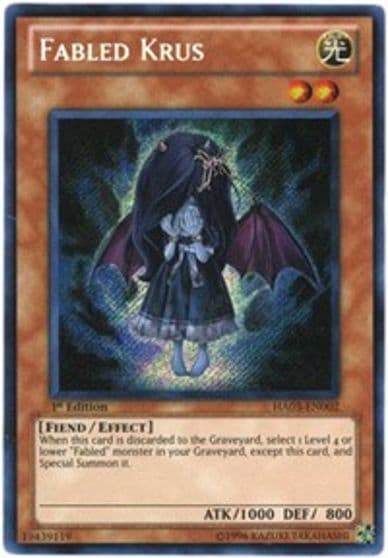 Fabled Krus Hidden Arsenal 3 Yu-Gi-Oh! card