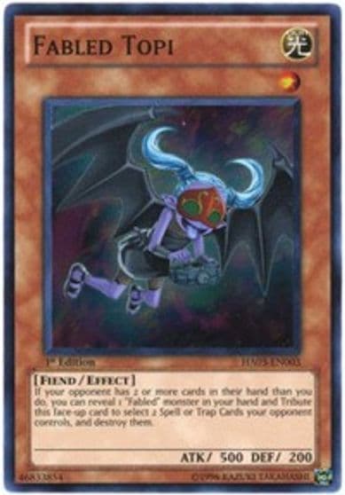 Fabled Topi Hidden Arsenal 3 Yu-Gi-Oh! card
