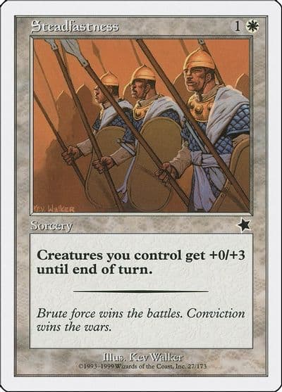 Steadfastness Starter 1999 Magic card