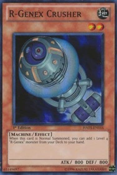 R Genex Crusher Hidden Arsenal 3 Yu-Gi-Oh! card