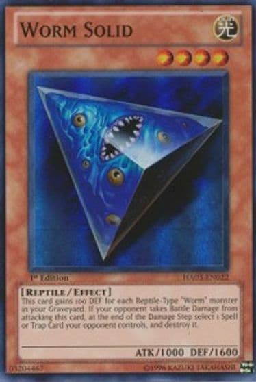 Worm Solid Hidden Arsenal 3 Yu-Gi-Oh! card