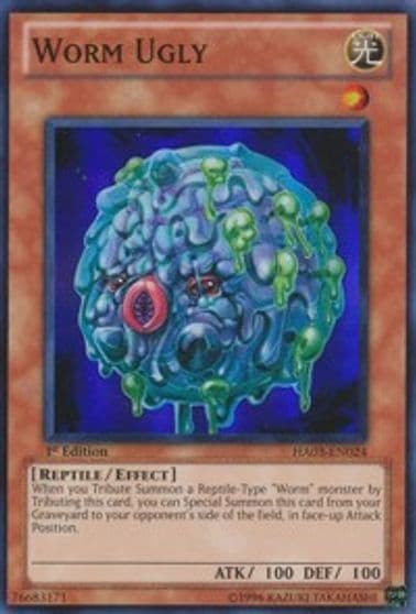 Worm Ugly Hidden Arsenal 3 Yu-Gi-Oh! card