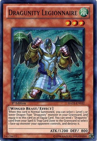 Dragunity Legionnaire Hidden Arsenal 3 Yu-Gi-Oh! card