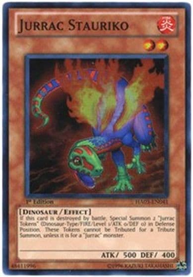 Jurrac Stauriko Hidden Arsenal 3 Yu-Gi-Oh! card