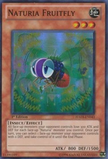 Naturia Fruitfly Hidden Arsenal 3 Yu-Gi-Oh! card