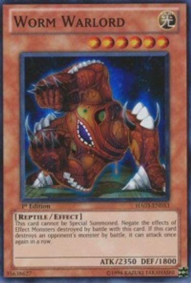 Worm Warlord Hidden Arsenal 3 Yu-Gi-Oh! card