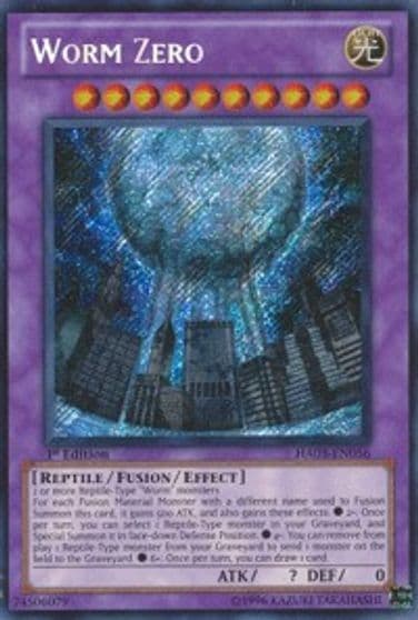 Worm Zero Hidden Arsenal 3 Yu-Gi-Oh! card