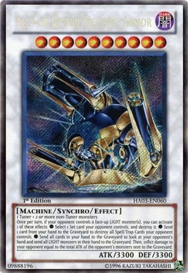 Ally of Justice Decisive Armor Hidden Arsenal 3 Yu-Gi-Oh! card