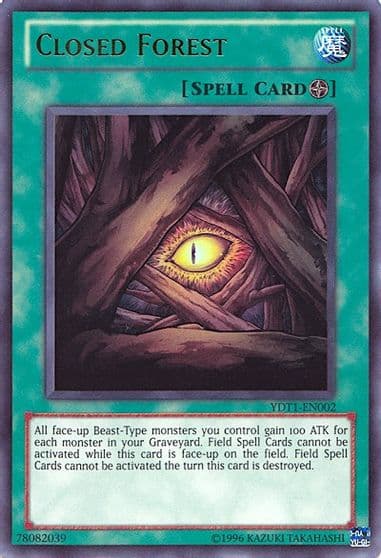Closed Forest 5Ds Duel Transer Yu-Gi-Oh! Video Game Promotional Cards Yu-Gi-Oh! card