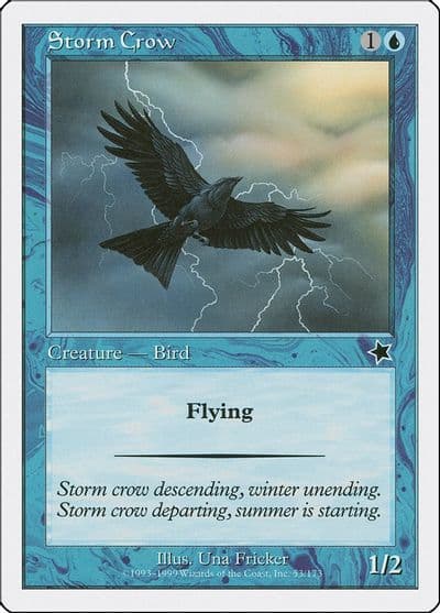 Storm Crow Starter 1999 Magic card