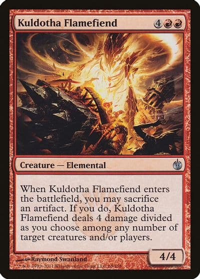 Kuldotha Flamefiend Mirrodin Besieged Magic card