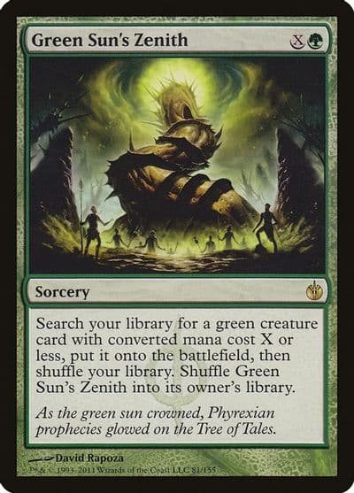 Green Suns Zenith Mirrodin Besieged Magic card