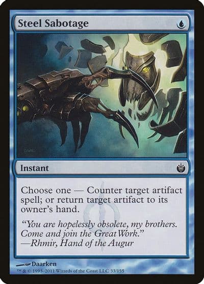 Steel Sabotage Mirrodin Besieged Magic card