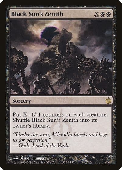 Black Suns Zenith Mirrodin Besieged Magic card