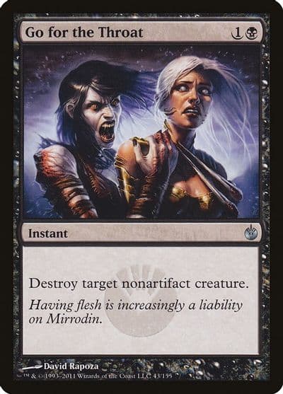 Go for the Throat Mirrodin Besieged Magic card