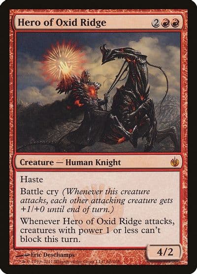 Hero of Oxid Ridge Mirrodin Besieged Magic card