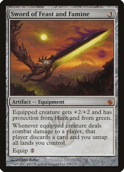 Sword of Feast and Famine Mirrodin Besieged Magic card