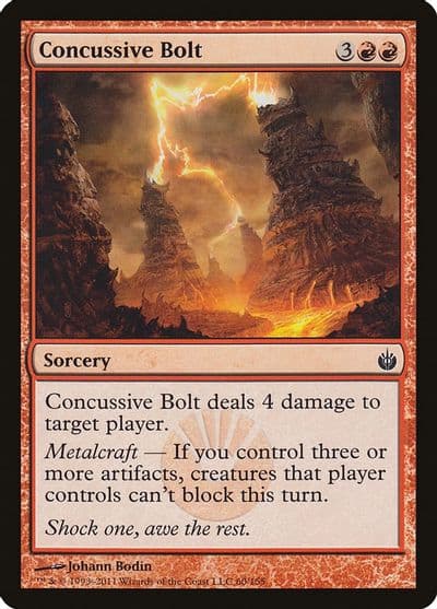 Concussive Bolt Mirrodin Besieged Magic card