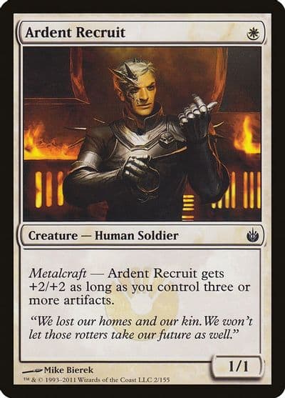 Ardent Recruit Mirrodin Besieged Magic card