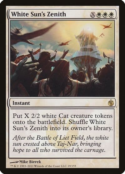 White Suns Zenith Mirrodin Besieged Magic card