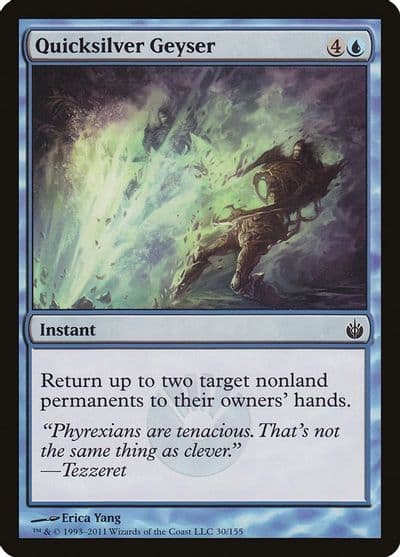 Quicksilver Geyser Mirrodin Besieged Magic card