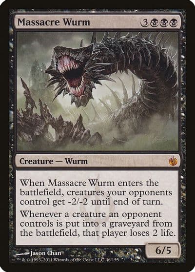 Massacre Wurm Mirrodin Besieged Magic card