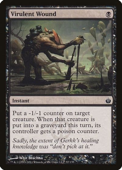 Virulent Wound Mirrodin Besieged Magic card